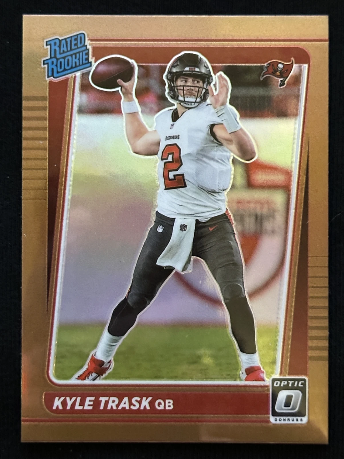 Kyle Trask Rated Rookie #209 Bronze Prizm RC 2021 Panini Donruss Optic Falcons