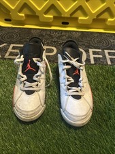 Nike Air Jordan Retro 6 Low "Infrared" Youth 35 White/Red/Black 768882-123
