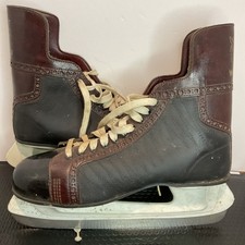 Vintage American Wildcat Ice Skates Lace Up Size 11 Men  s Made In Canada
