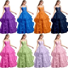 Damen Ballkleid Mit Spitzenapplikation Gestuf...