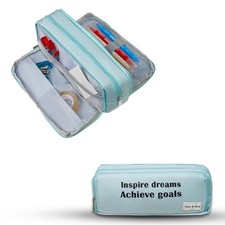 Large Pencil Case Ultimate Storage, 3 Compartments for School Supplies, Offic...