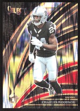 6559K 2025 Panini Select #250 Charles Woodson Black and Red Prizm Shock
