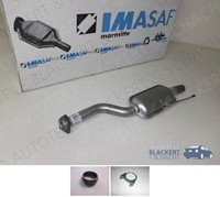 Imasaf Auspuff MSD Mitteltopf für Mercedes E-KLASSE (W124) Limo E 250 D 83KW