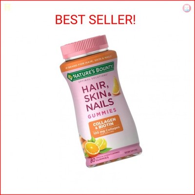 Nature's Bounty Optimal Solutions Hair, Skin & Nails with Biotin and Collagen, C
