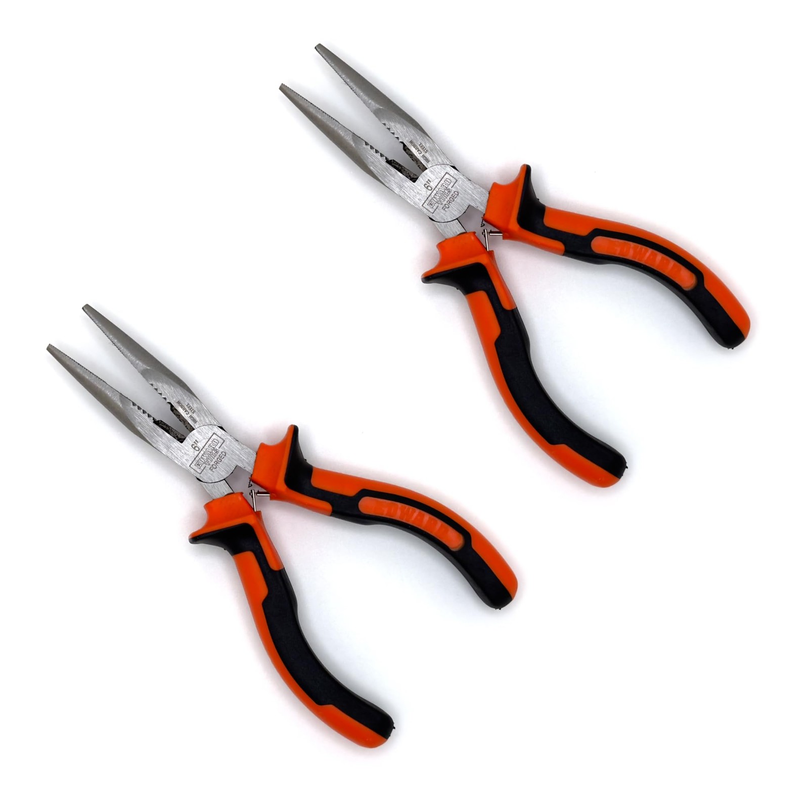 Pro-Grip 6-Inch Spring-Loaded Needle Nose Pliers with Carbon Steel Jaws