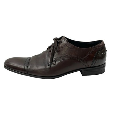LANVIN - Dark Brown Leather Men's Shoes