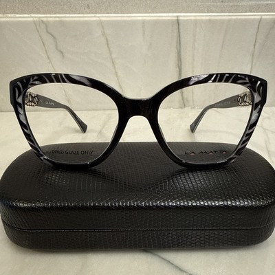 La Matta LM3398 Cat Eye Animal Print Women's Eyeglasses Frames 52-19-140