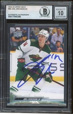 Joel Eriksson Ek Signed 2022-23 Upper Deck Card #88 Wild BAS Slabbed 10 Auto
