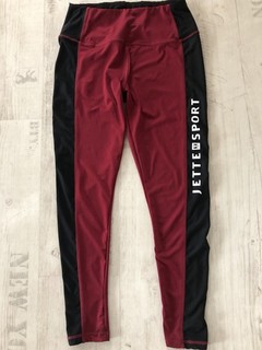 Sport Leggings Rot 40 Schwarz Crivit 42 Jette Turn Gymnastik