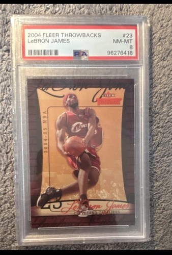 Fleer 2004-05 Throwbacks LeBron James #23 PSA Graded Cleveland Cavaliers NBA