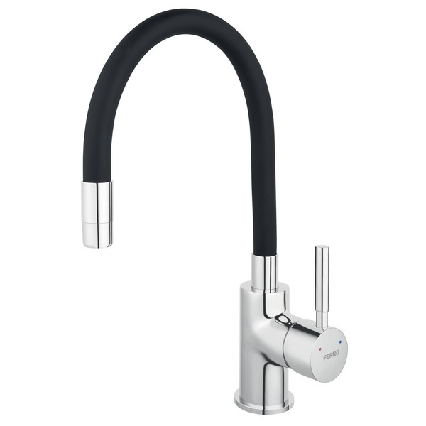 KüChenarmatur Flexibel SpüLtischarmatur Wasserhahn Armatur KüChe Schwarz-image