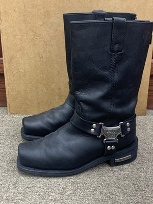 Men's Milwaukee Size 12 D Classic Harness Motorcycle Zip Boot Pre-Owned