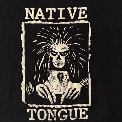 Vintage 90s Native Tongue Band L.A. Metal Single Stitch T Shirt XL