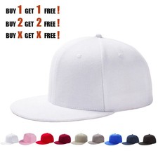 Snapback Hat Baseball Cap Plain Blank Snap Back Classic Hip Hop Adjustable