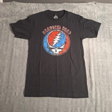 Grateful Dead T-Shirt Short Sleeve Black Graphic Tee Rock Music Size Small