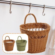 Cesta colgante de pared cesta de almacenamiento organizador de almacenamiento multifuncional para puerta
