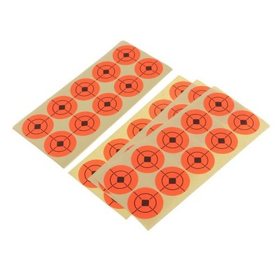 250 Stück  Paper Target Fluorescent Orange Selbstklebende Zielaufkleber