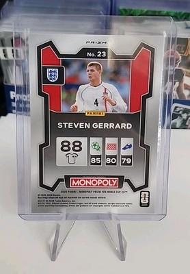 Steven Gerrard #23 2026 Monopoly World Cup Prizm Blue Wave Classic