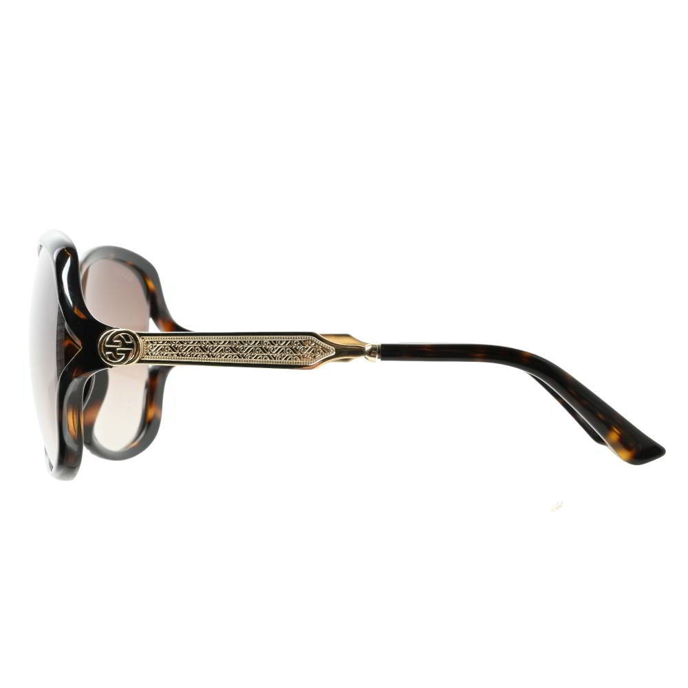 GUCCI Interlocking G Tortoiseshell Sunglasses Brown Gucci KL4BAPUP93 thumbnail 4