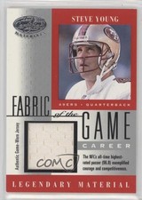 2001 Leaf Certified Materials Fabric of the Game Career 46/96 Steve Young 9v7