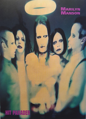 MARILYN MANSON VINTAGE 1990'S FULL PG MAGAZINE PINUP POSTER +