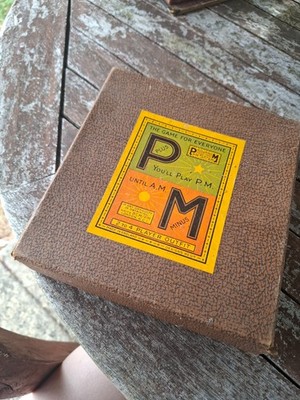 Vintage 30er Jahre PM plus minus Brettspiel Spaß Familie