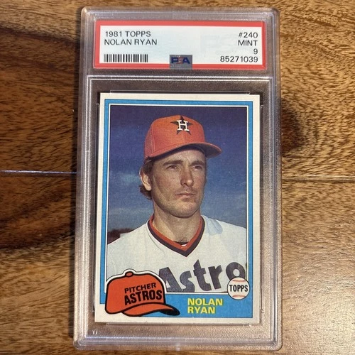 1981 Topps - Nolan Ryan #240 - Astros - PSA 9