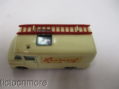 VINTAGE LESNEY MATCHBOX CAR Nº 62 TV SERVICIO FURGONETA ALQUILER Y TV rojo - Imagen 3 de 11