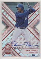 2018 Panini Elite Extra Edition Status Red Die-Cut 21/75 Samir Duenez Auto n1u