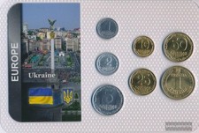 M&uuml;nzen Ukraine Stgl./unzirkuliert Kursm&uuml;nzen ab 1992 1 Kopiyok bis 1 Hryvnia