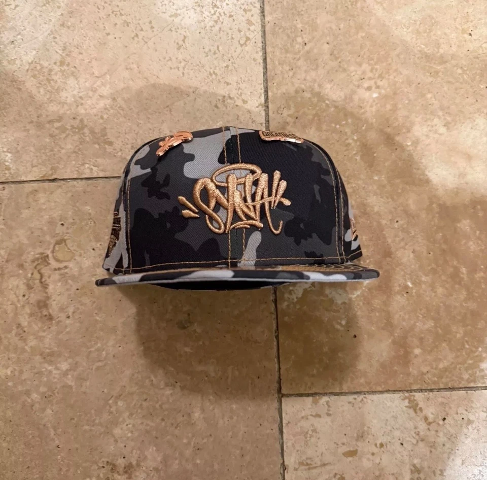 CENTRAL CEE SYNA WORLD X NEW ERA 59FIFTY FITTED CAP CAMO | SIZE 7 1/8 | *RARE* - Image 4 of 4