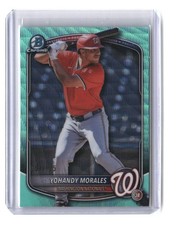 Yohandy Morales #/125 2025 Bowman Draft Chrome Aqua Wave Refractor