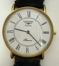Vintage Longines Presence Gold Plated Swiss Quartz Dress Watch 150 6799 (1015)*