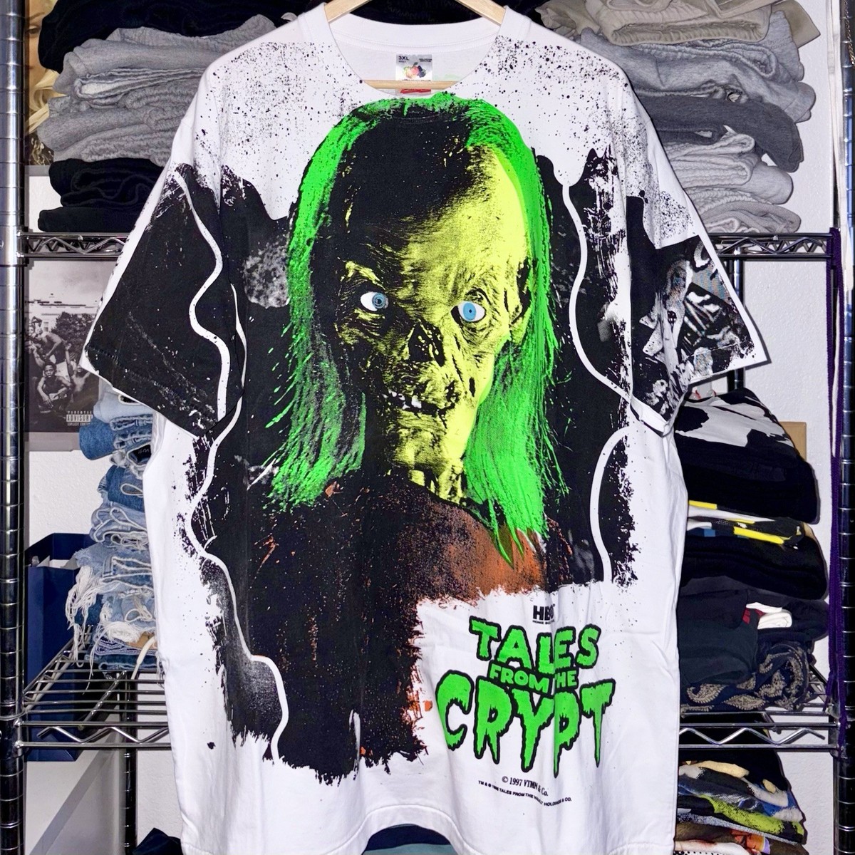 90s Inspired 1997 Tales From The Crypt AOP Crypt Keeper Horror