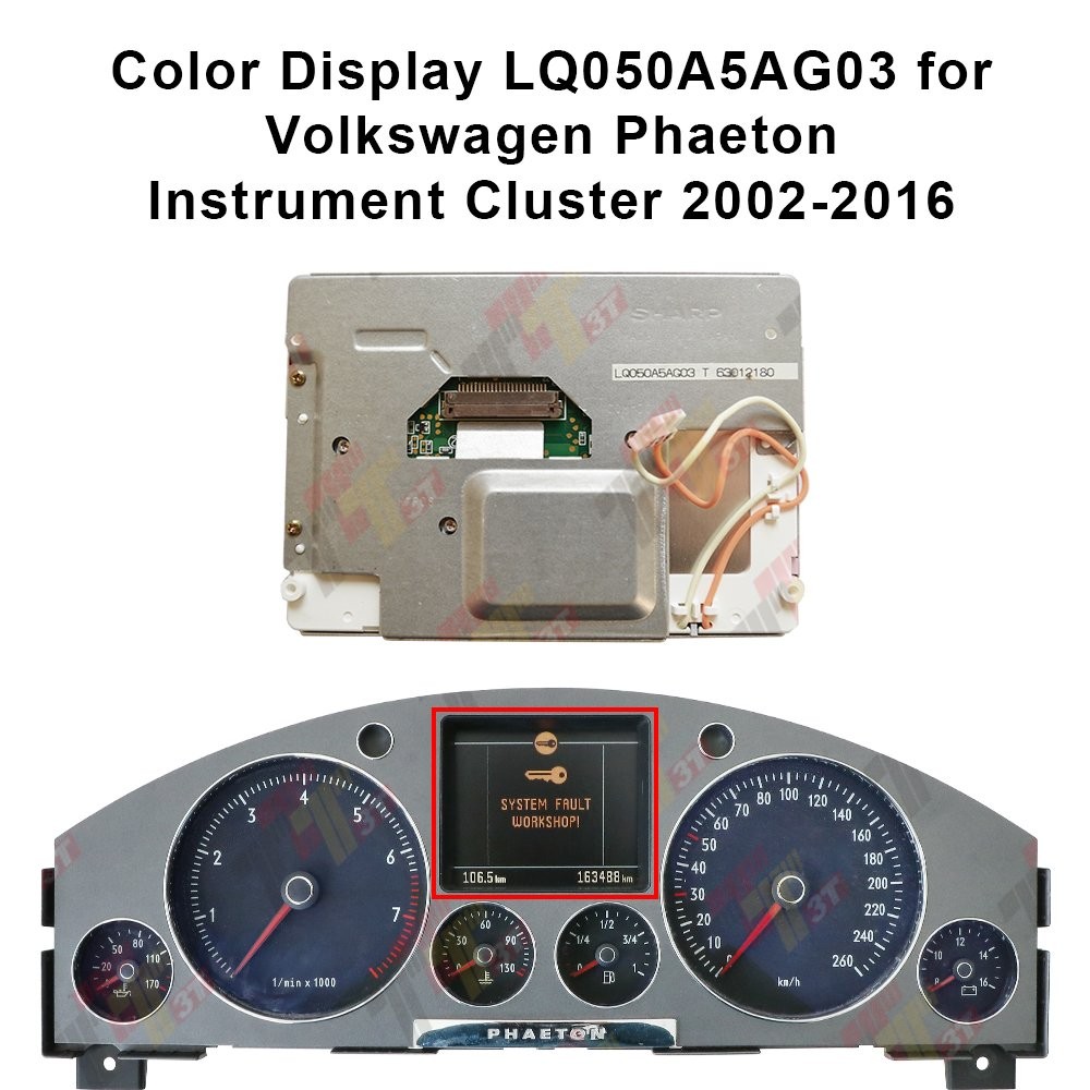 Display LQ050A5AG03 for VW Touareg/Phaeton, Porsche Cayenne, Bentley Instrument