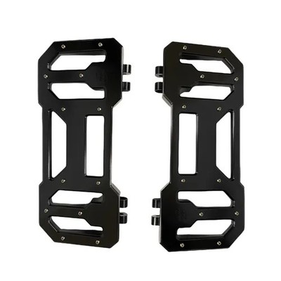 Pro One Black Aluminum Floorboard Pair for Harley Deluxe 107 18-20