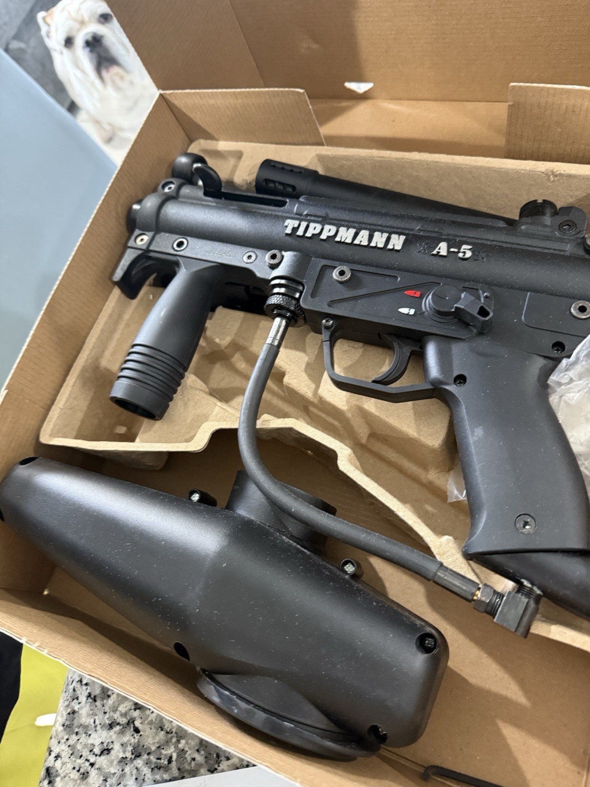 Tippmann A5 Paintball Marker Set in Original Box (see video)