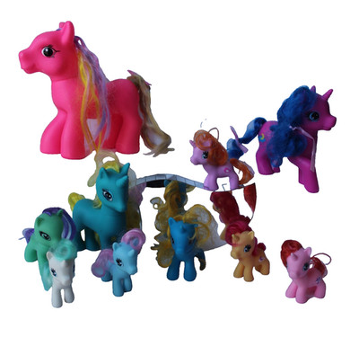Vtg My Little Pony Ponies Big AND Little Size Mixed Lot Of 10 Hasbro MLP