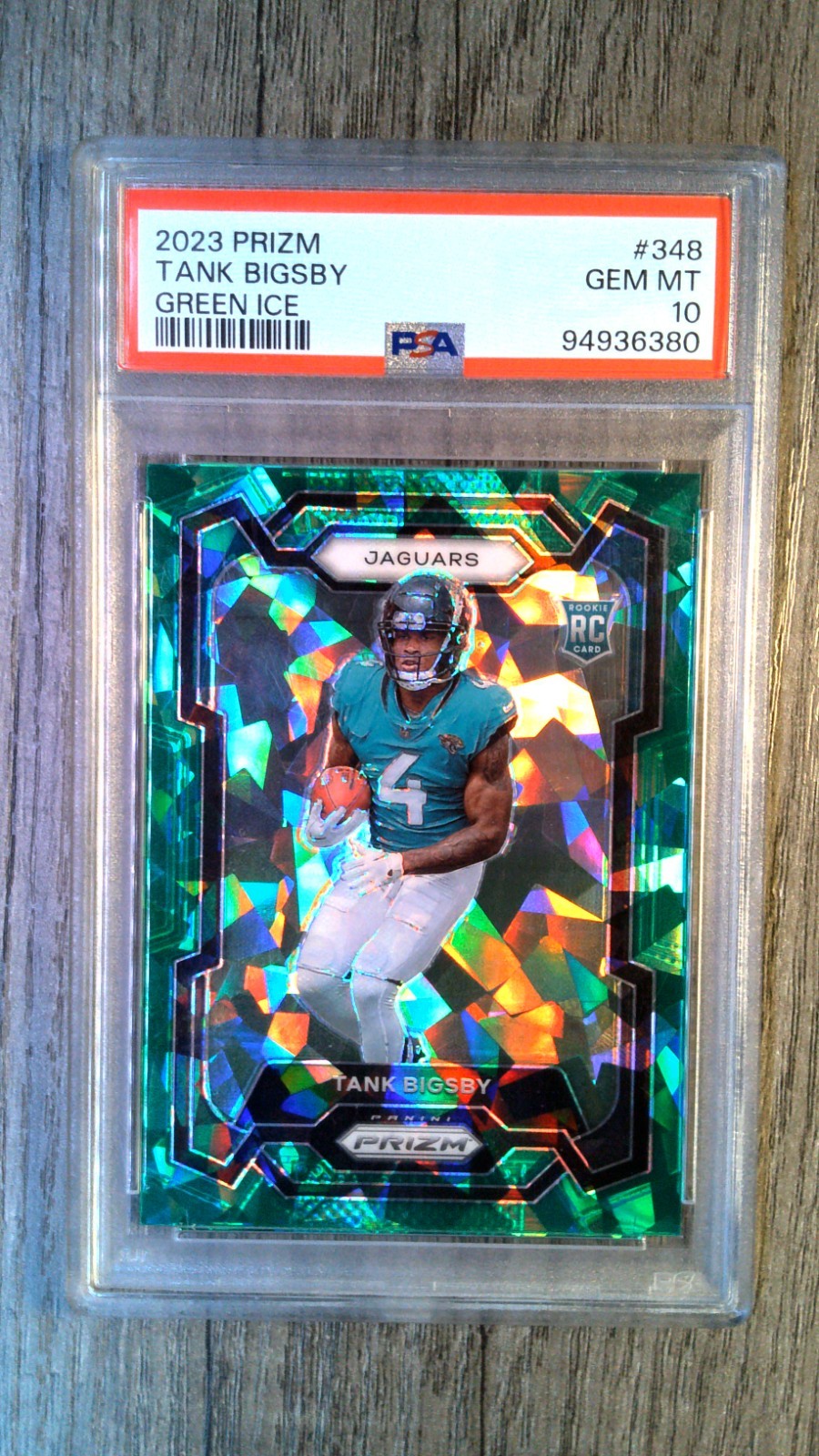 Tank Bigsby Panini Prizm #348 Green Ice