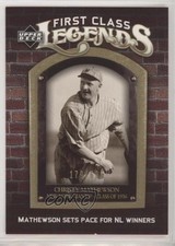 2006 Upper Deck First Class Legends Gold /699 Christy Mathewson #FCL-75 HOF jm6