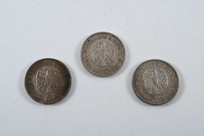 O27V23- Silber Münzen 3x 5 Reichsmark Paul von Hindenburg Deutsches Reich