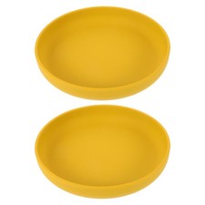 2 Pcs Silicone Tableware Suction Bowl Baby Feeding Dish Meal Plate