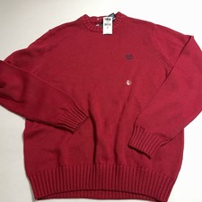 Chaps Sweater Mens XL Pullover Casual Crew Neck Knit Cotton Grand Pa Core NWT