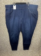 Terra  Sky Womens Plus Skinny High Rise Pull-On Size 3X 24W-26W Jeggings Dark