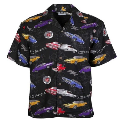 Dodge Charger hawaiiian shirt, retro car racing shirt, car lover