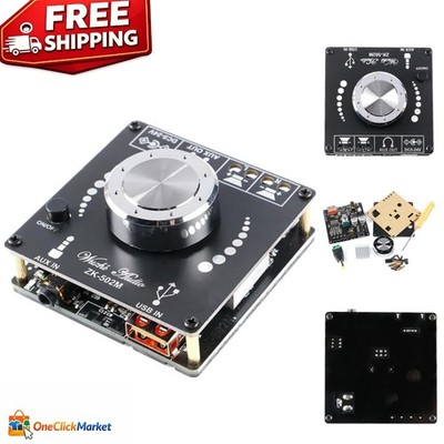 Compact Dual Channel 50W Bluetooth 5.0 Amplifier - Mini AMP for Versatile Audio