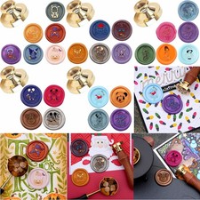 Halloween Christmas Wax Seal Stamp Cartoon Sealing Wax Stamp Brass Stamp Head