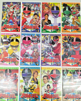 Mirai Sentai Time Ranger Power Ranger Complete 12 VHS Set Rare