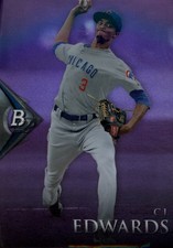 2014 Bowman Platinum Chrome Prospects Purple Refractors #BPCP72 C.J. Edwards RC