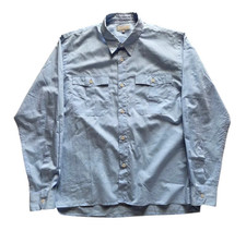 MARGARET HOWELL MHL. Cotton Long Sleeve Broadcloth Shirt Blue M Japanese Minimal